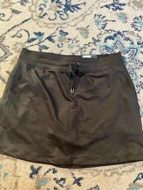 Black Drawstring Casual Skort - tek gear athletic